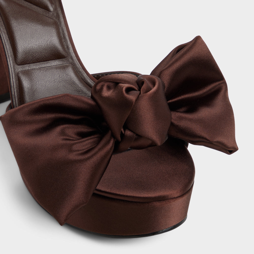 Aldo Luscious in Dark Brown - Strappy heeled sandal, Platform Dark brown