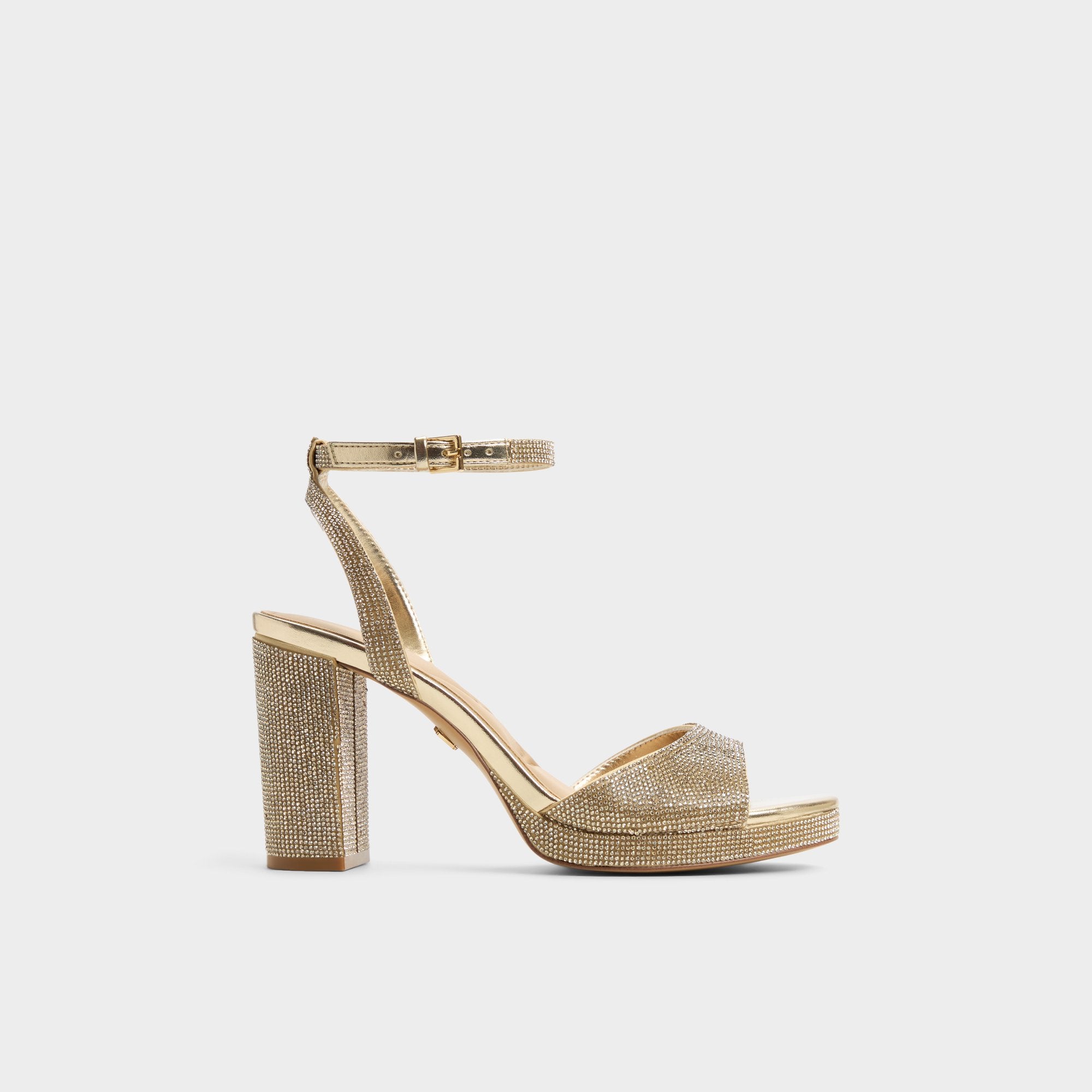 Aldo Alluring Champagne Women's Strappy sandals - Strappy heeled sandal, Platform Champagne