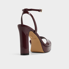 Aldo Chicgleam Bordo Women's Platform sandals - Heeled sandal, Platform Bordo