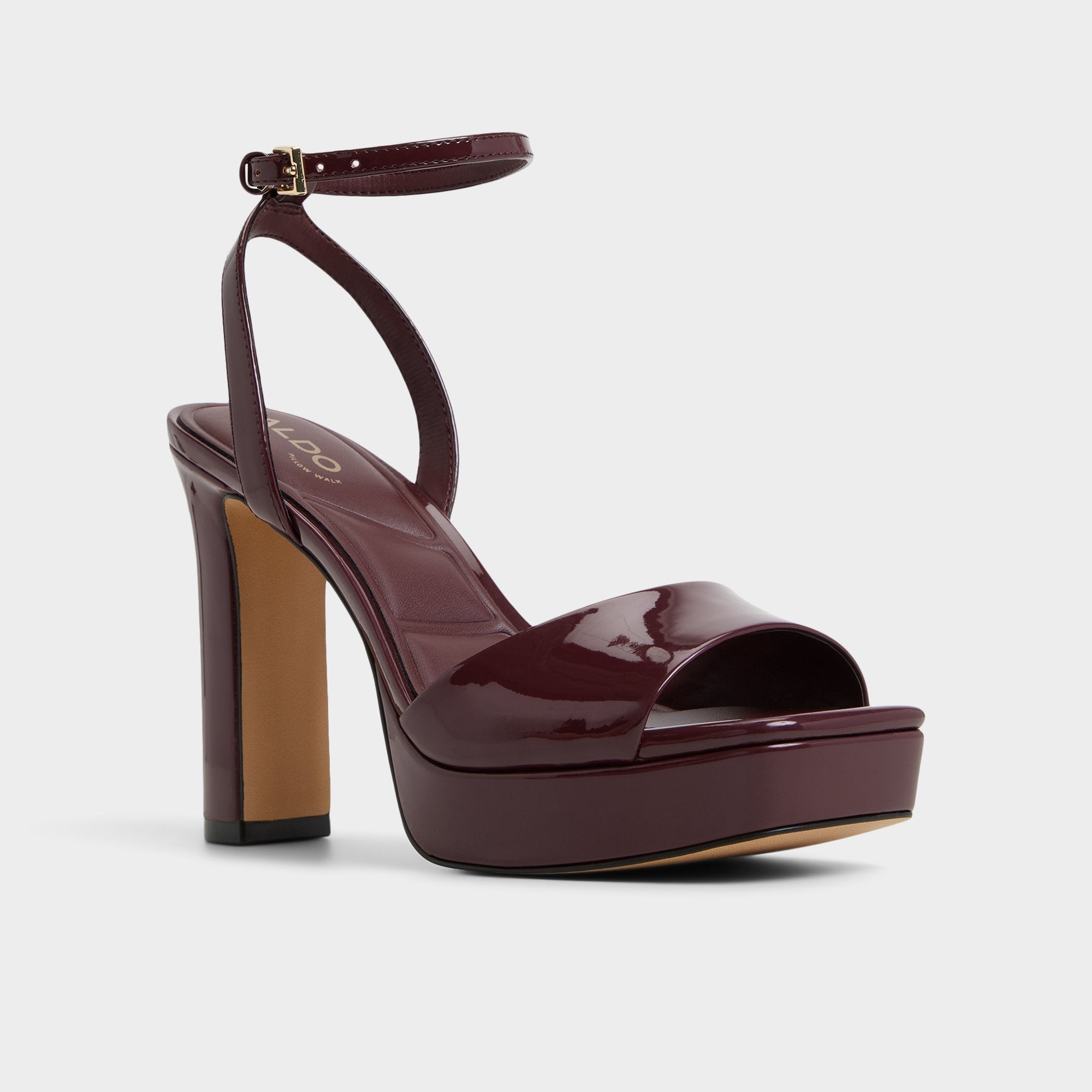 Aldo Chicgleam Bordo Women's Platform sandals - Heeled sandal, Platform Bordo