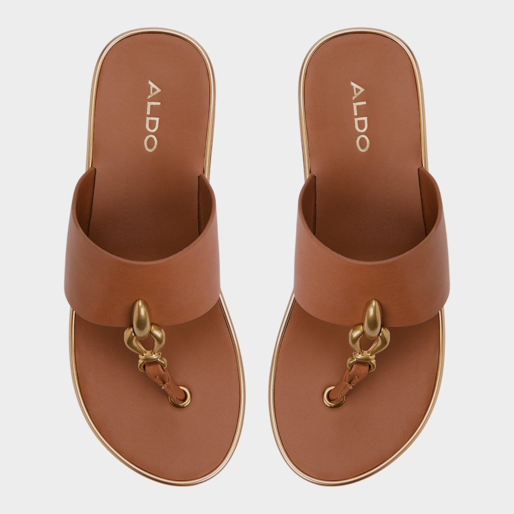 Aldo Penelopy Medium Brown Women's Platform sandals - Wedge sandal, Wedge heel Medium brown