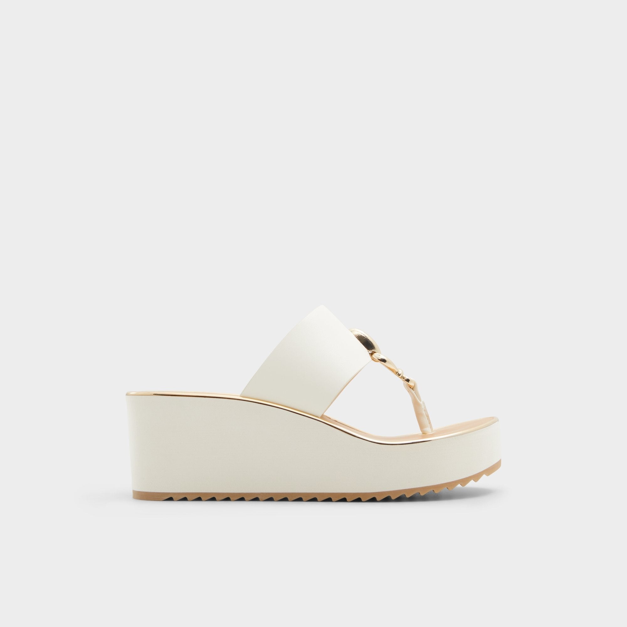 Aldo Penelopy White Women's Wedges - Wedge sandal, Wedge heel White