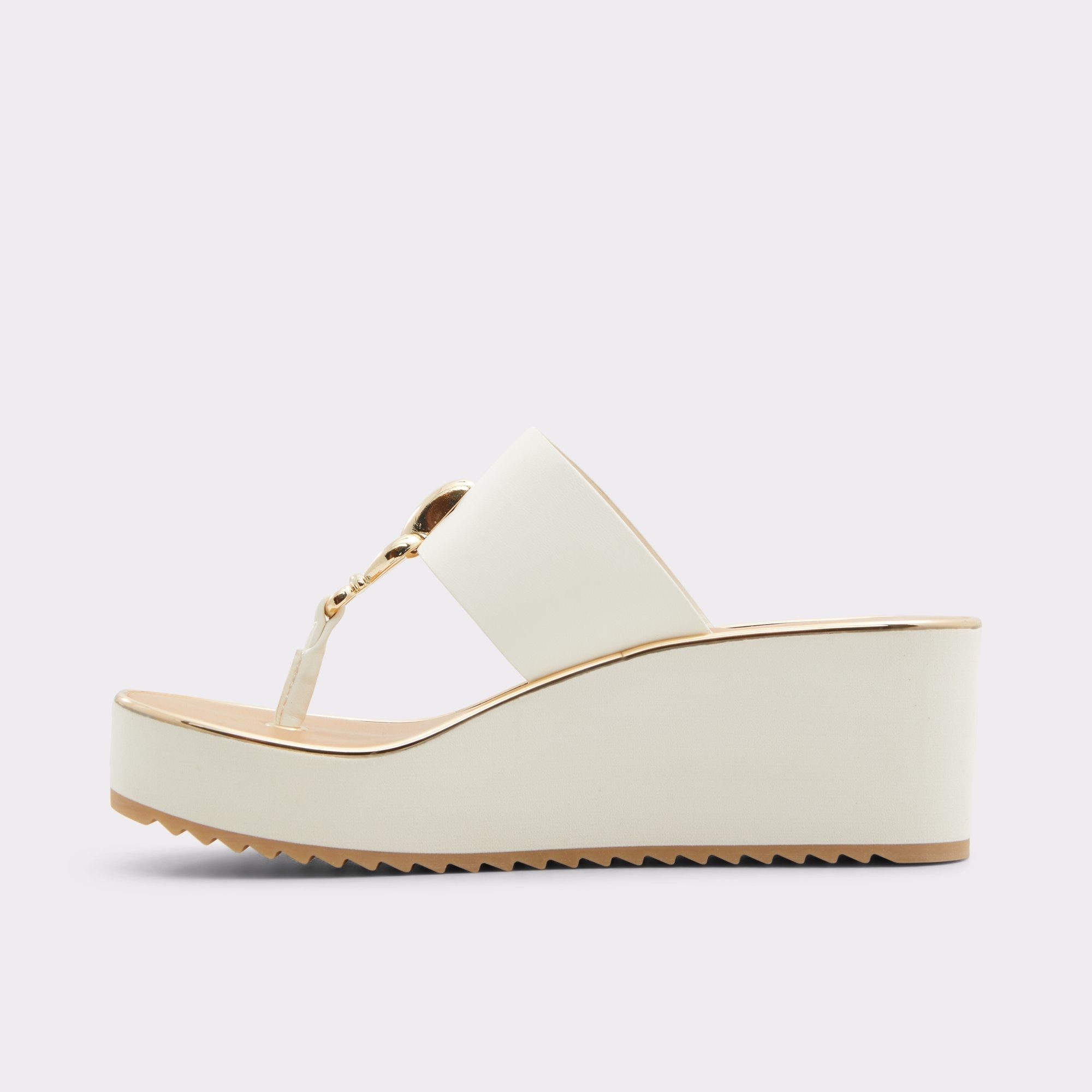 Aldo Penelopy White Women's Wedges - Wedge sandal, Wedge heel White