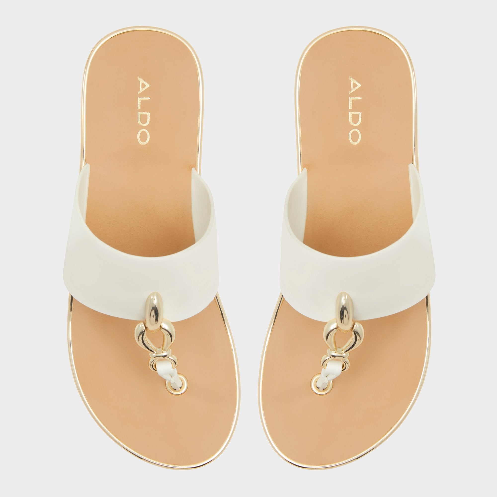 Aldo Penelopy White Women's Wedges - Wedge sandal, Wedge heel White