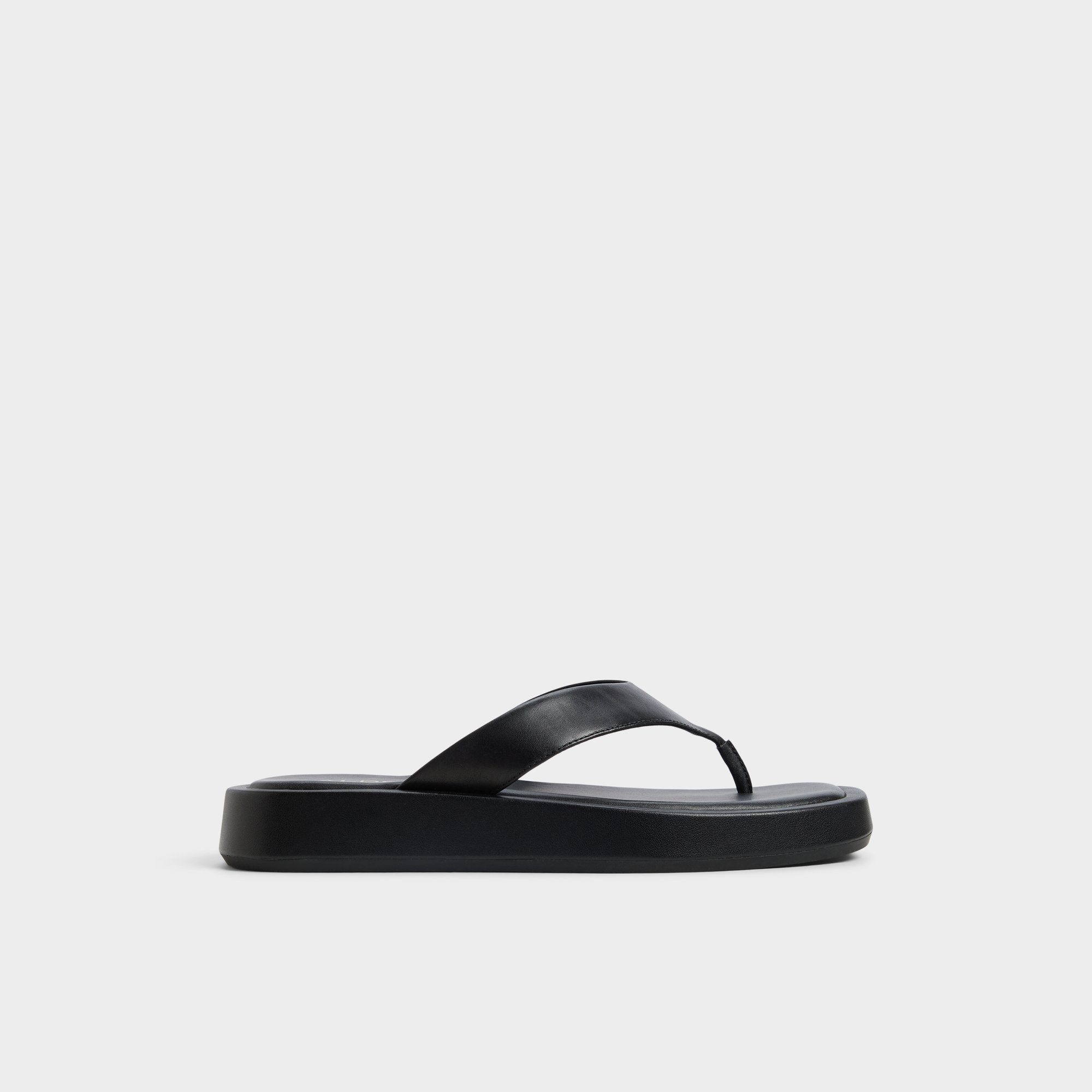 Aldo Grettle Black Women's Flats - Flip flop, Flatform Black