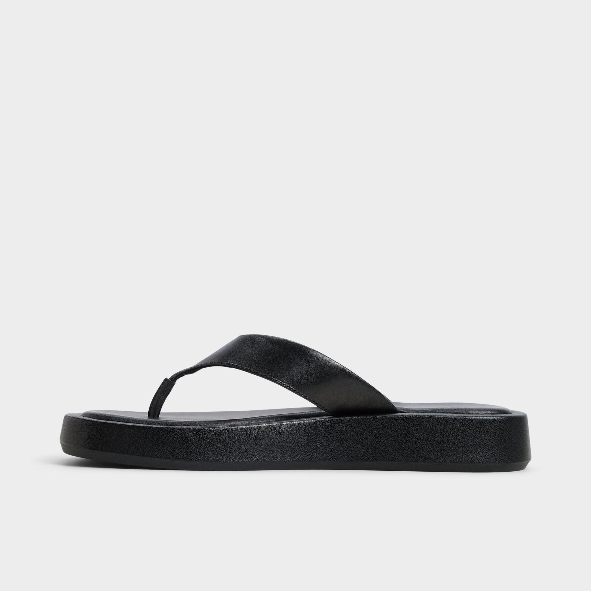 Aldo Grettle Black Women's Flats - Flip flop, Flatform Black