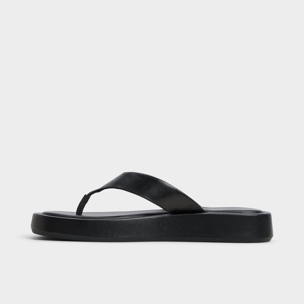 Aldo Grettle Black Women's Flats - Flip flop, Flatform Black