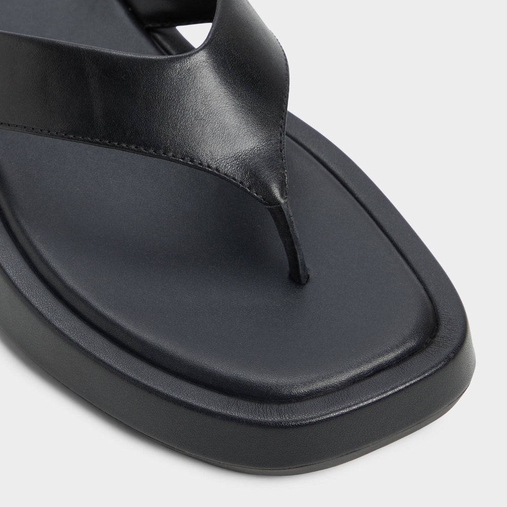Aldo Grettle Black Women's Flats - Flip flop, Flatform Black