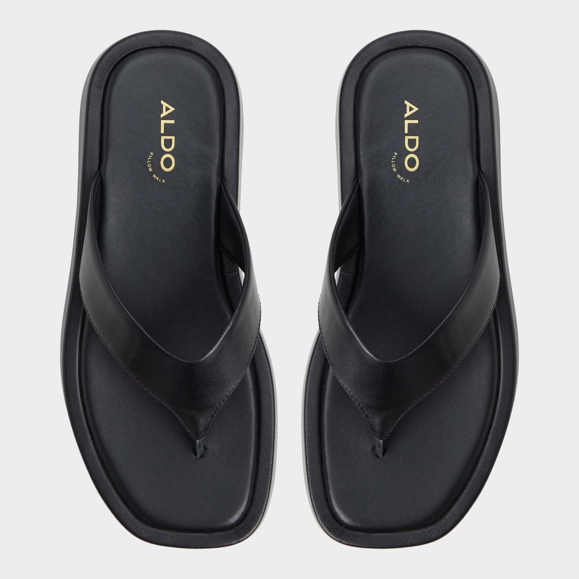 Aldo Grettle Black Women's Flats - Flip flop, Flatform Black