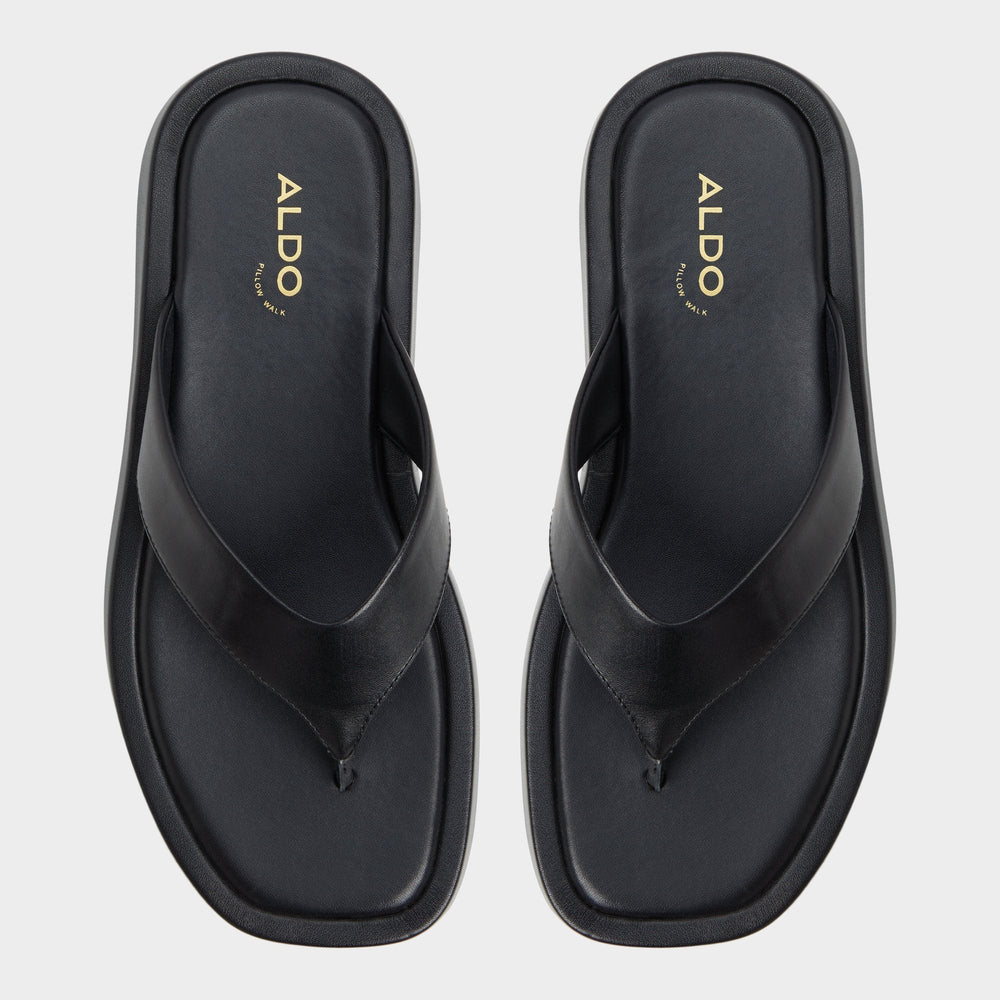 Aldo Grettle Black Women's Flats - Flip flop, Flatform Black