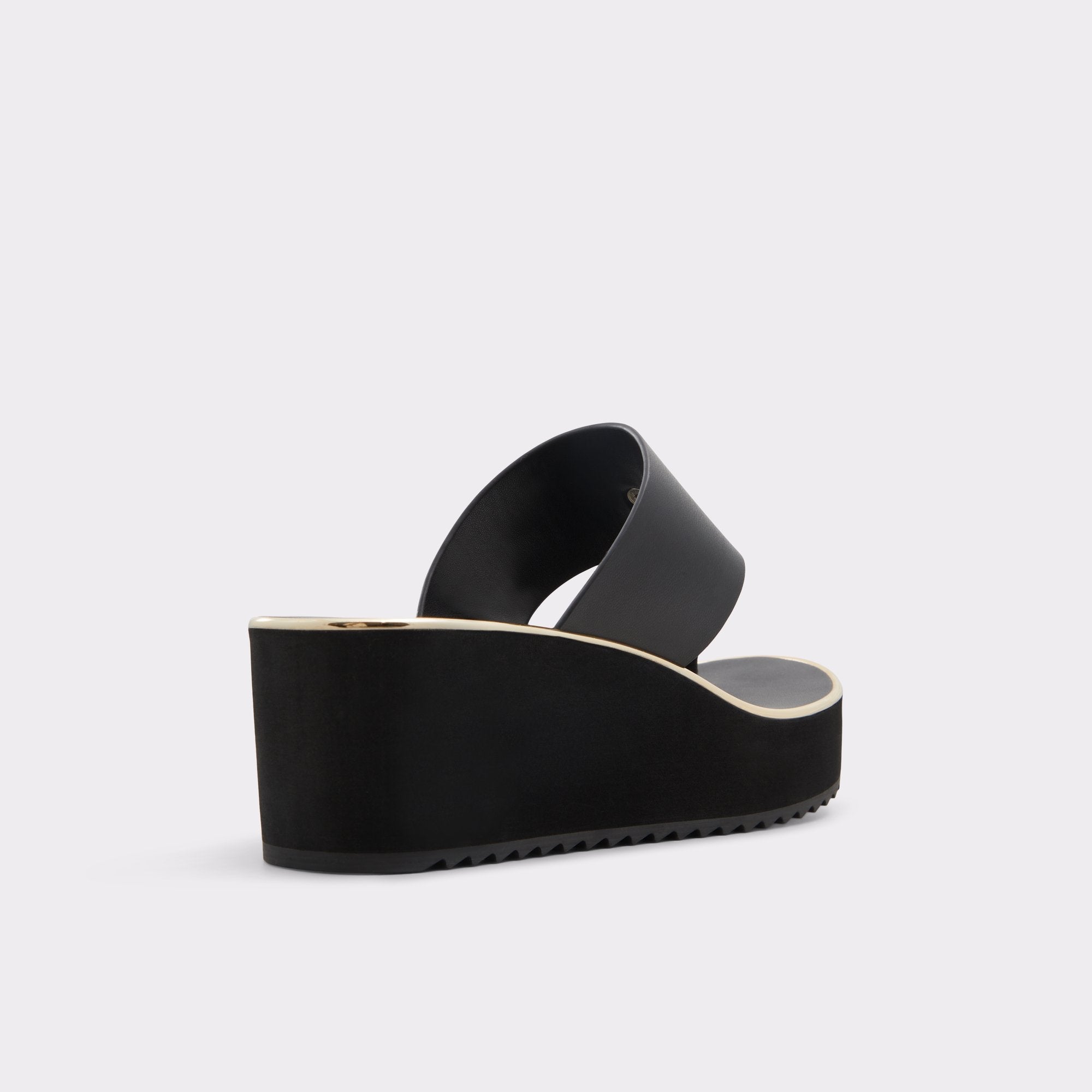 Aldo Penelopy Black Women's Wedges - Wedge sandal, Wedge heel Black