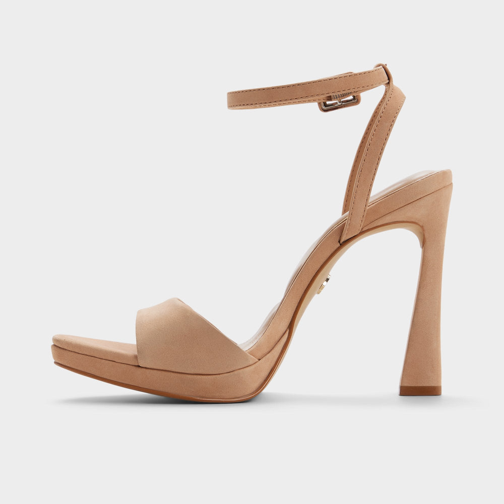 Aldo Ivette in Medium Beige - Strappy heeled sandal, Platform Medium Beige
