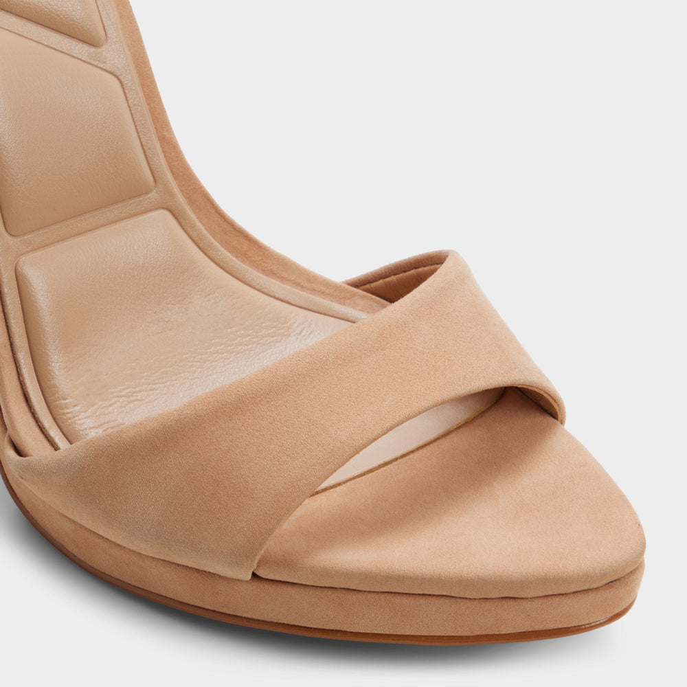 Aldo Ivette in Medium Beige - Strappy heeled sandal, Platform Medium Beige