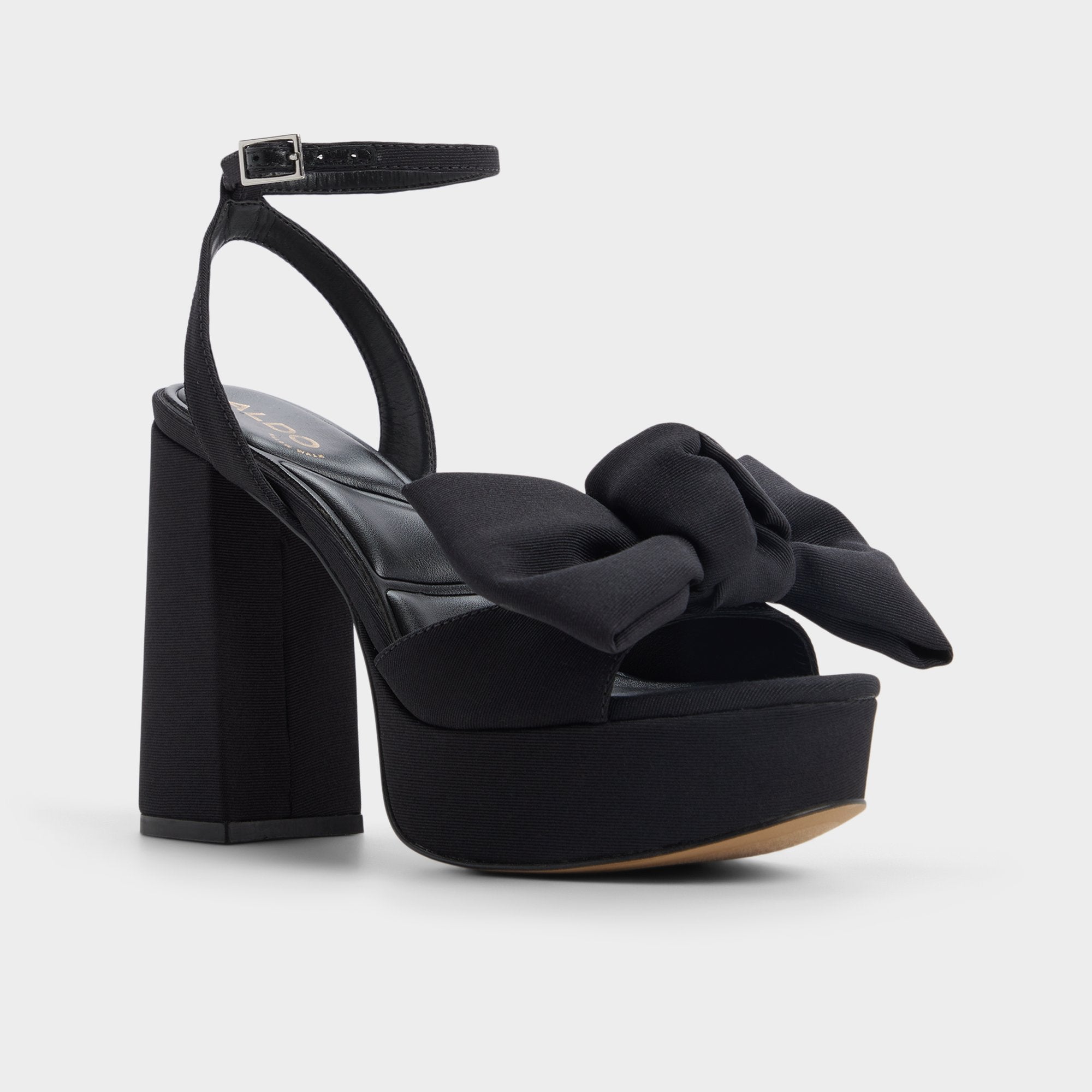Aldo Luscious in Black 14154112 - Strappy heeled sandal, Platform Black