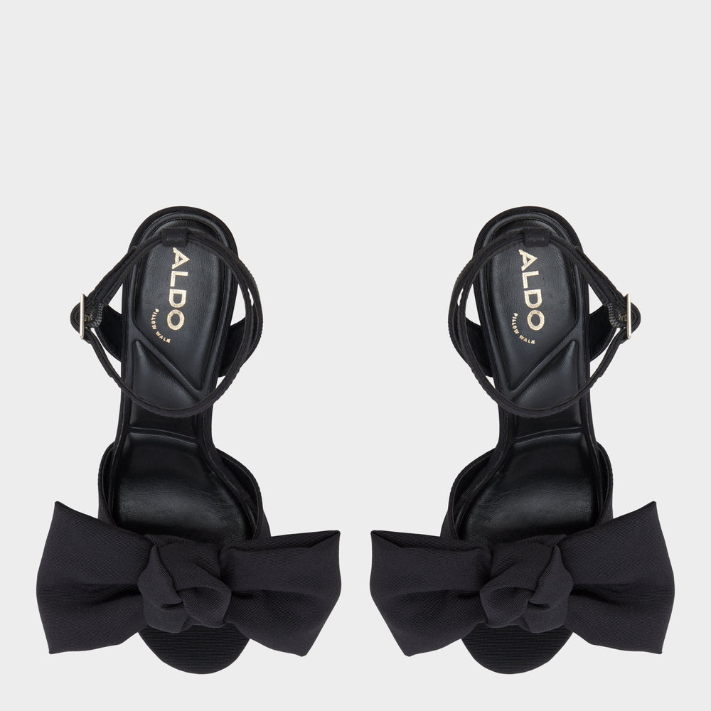 Aldo Luscious in Black 14154112 - Strappy heeled sandal, Platform Black