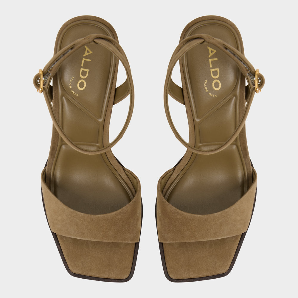 Aldo Lothon in Other Green - Strappy heeled sandal, Platform Other Green