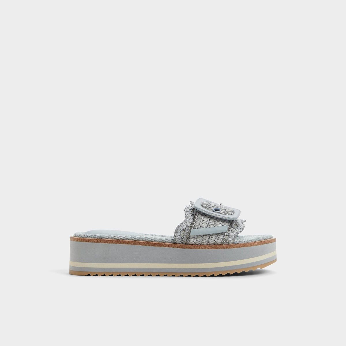Aldo Wavynelly Other Blue Women's Flats - Slide sandal, Platform Other Blue