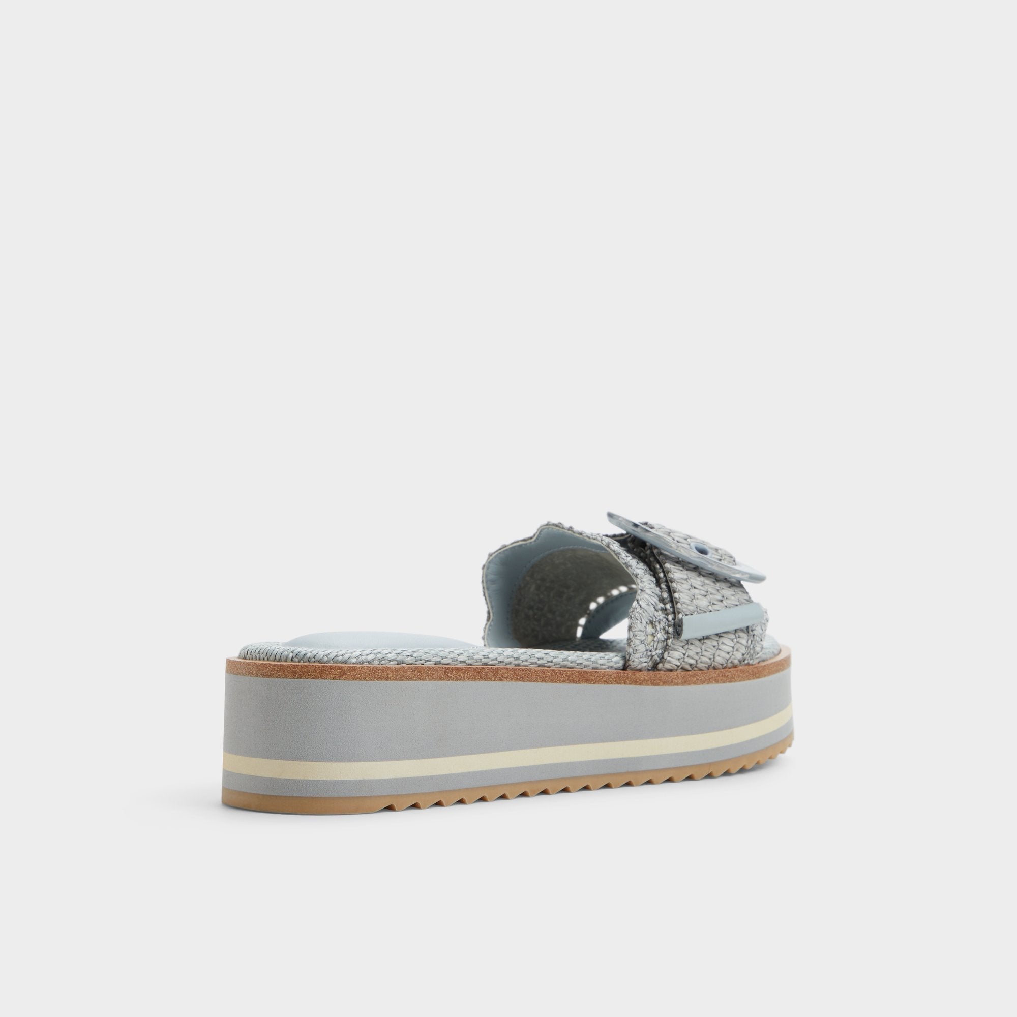 Aldo Wavynelly Other Blue Women's Flats - Slide sandal, Platform Other Blue