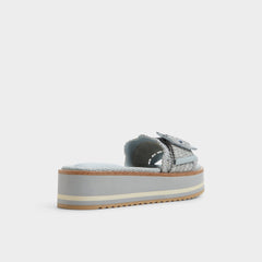 Aldo Wavynelly Other Blue Women's Flats - Slide sandal, Platform Other Blue
