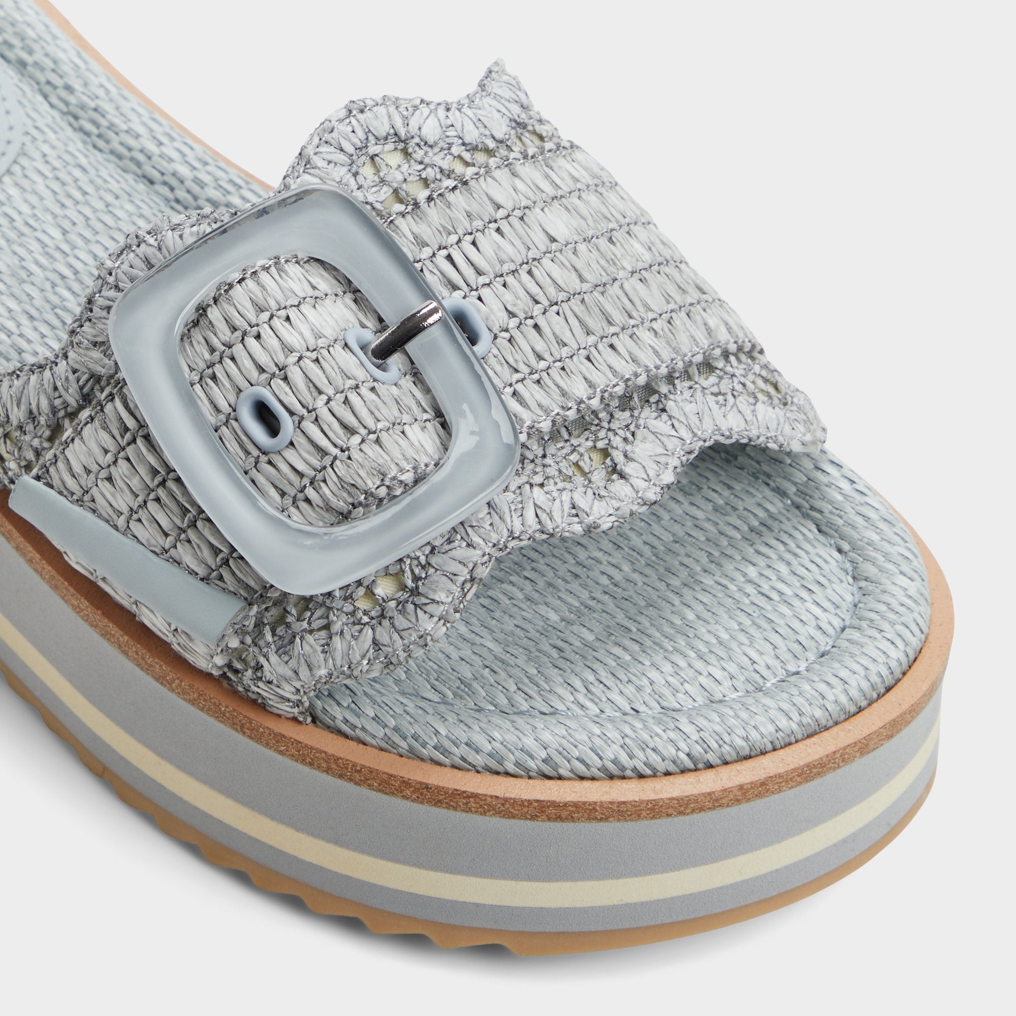 Aldo Wavynelly Other Blue Women's Flats - Slide sandal, Platform Other Blue