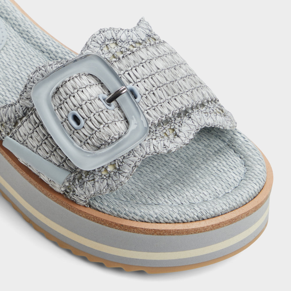 Aldo Wavynelly Other Blue Women's Flats - Slide sandal, Platform Other Blue