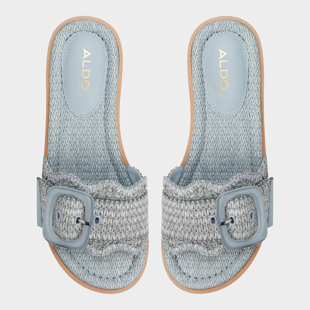 Aldo Wavynelly Other Blue Women's Flats - Slide sandal, Platform Other Blue