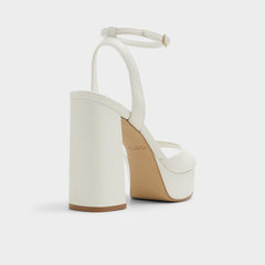 Aldo Valoria White Women's Platform sandals - Strappy heeled sandal White