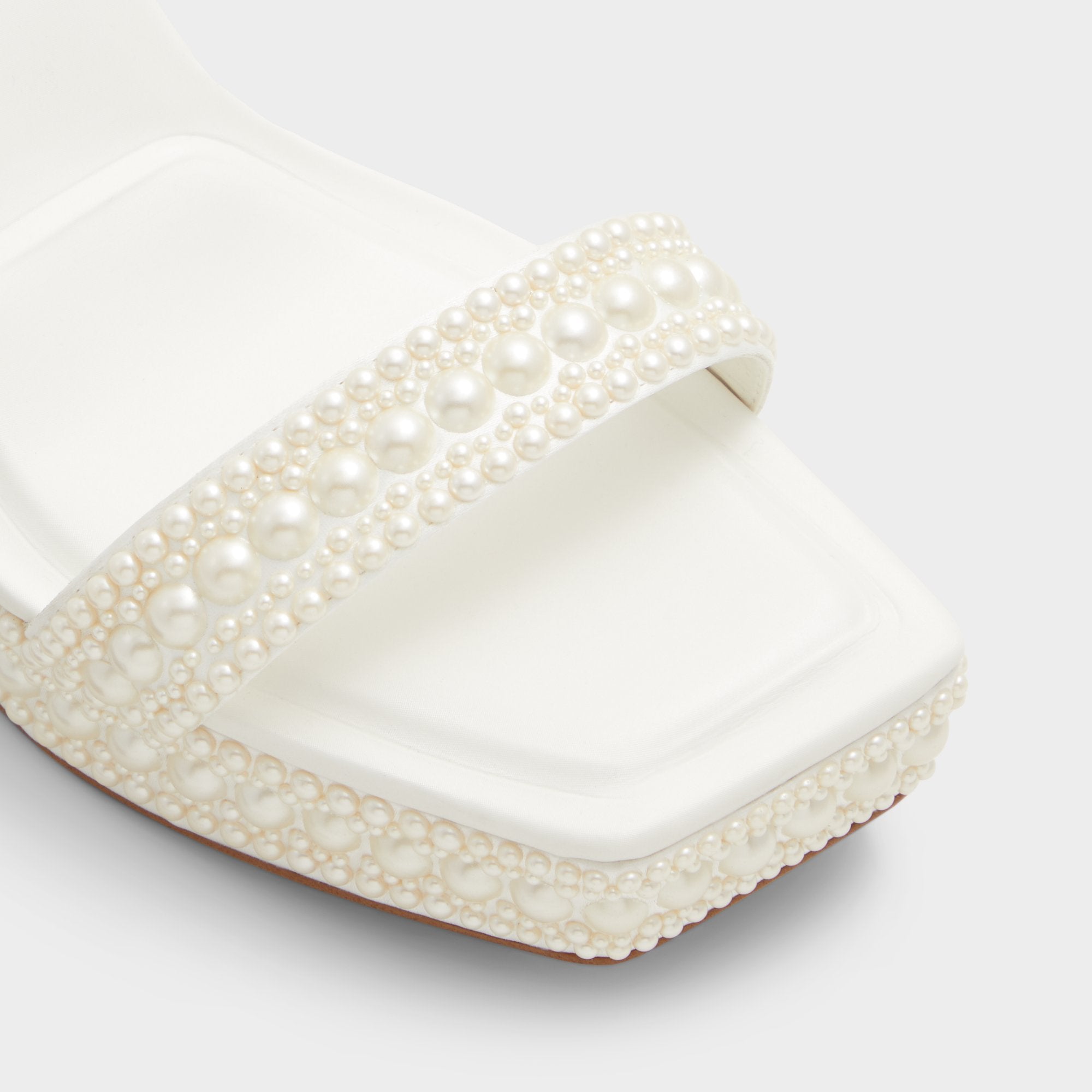 Aldo Lulu White Women's Strappy sandals - Strappy heeled sandal, Block heel White