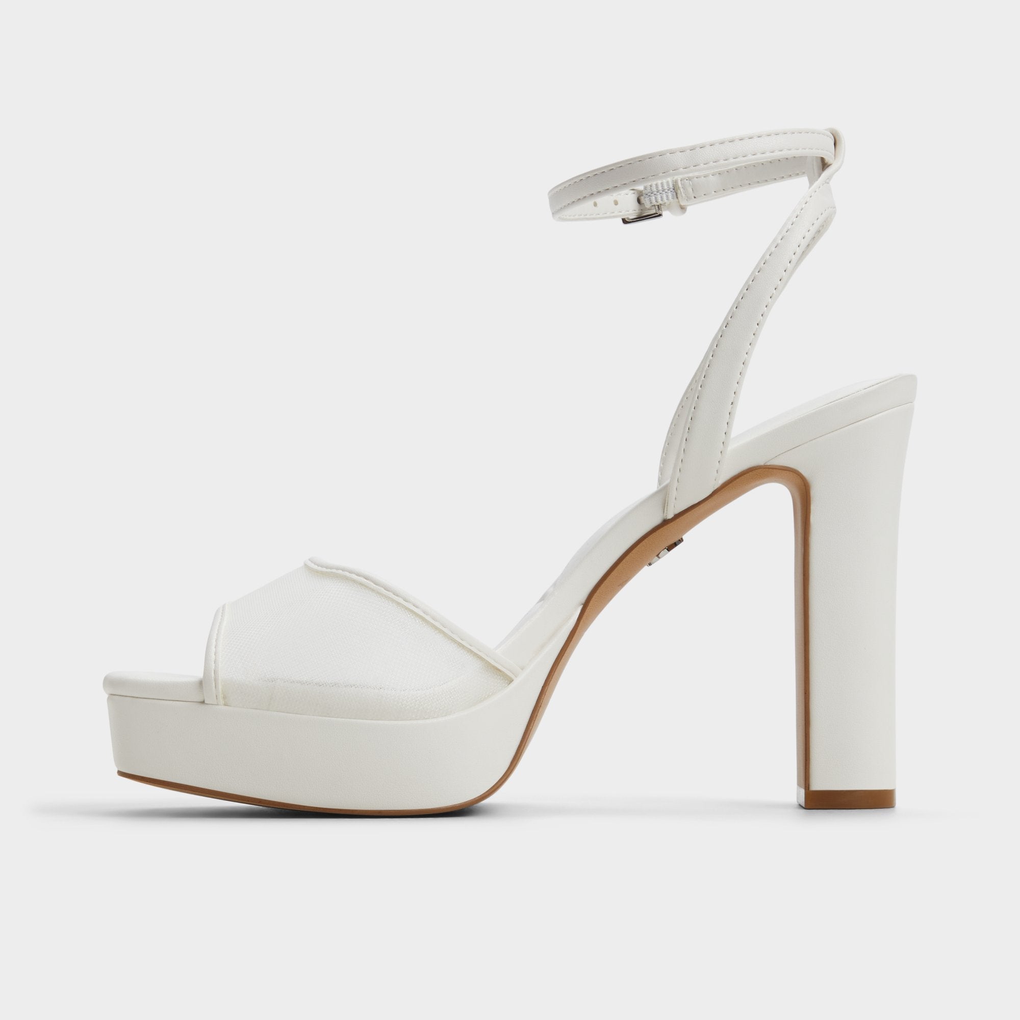 Aldo Chicglimmer Other White Women's Platform sandals - Strappy heeled sandal, Block heel Other White