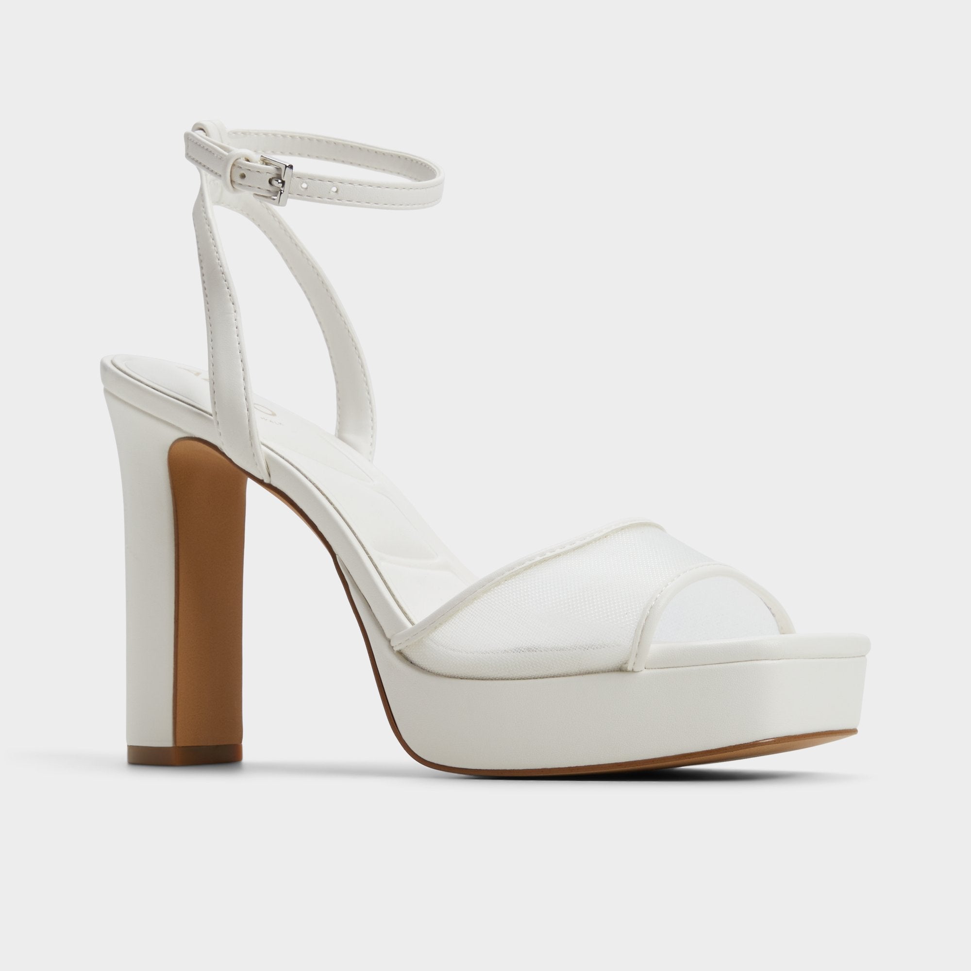 Aldo Chicglimmer Other White Women's Platform sandals - Strappy heeled sandal, Block heel Other White