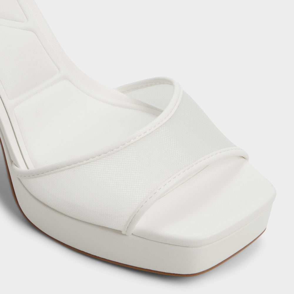 Aldo Chicglimmer Other White Women's Platform sandals - Strappy heeled sandal, Block heel Other White