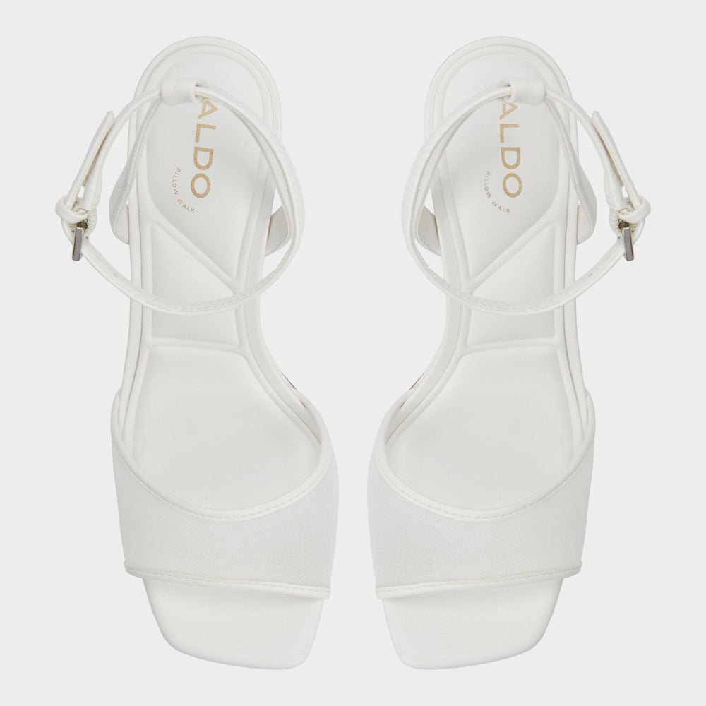 Aldo Chicglimmer Other White Women's Platform sandals - Strappy heeled sandal, Block heel Other White