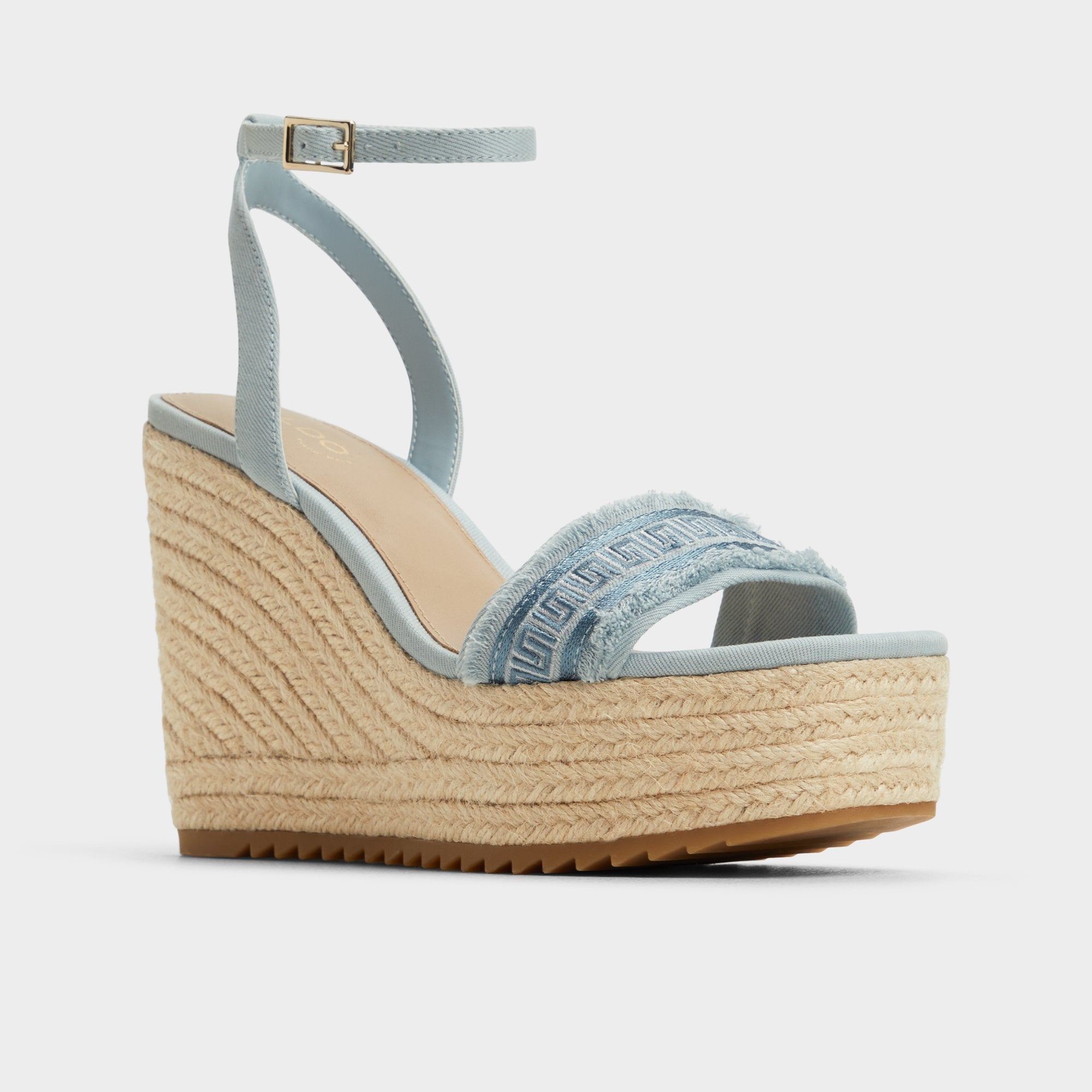 Aldo Aberitram Denim Women's Platform sandals - Wedge sandal Denim