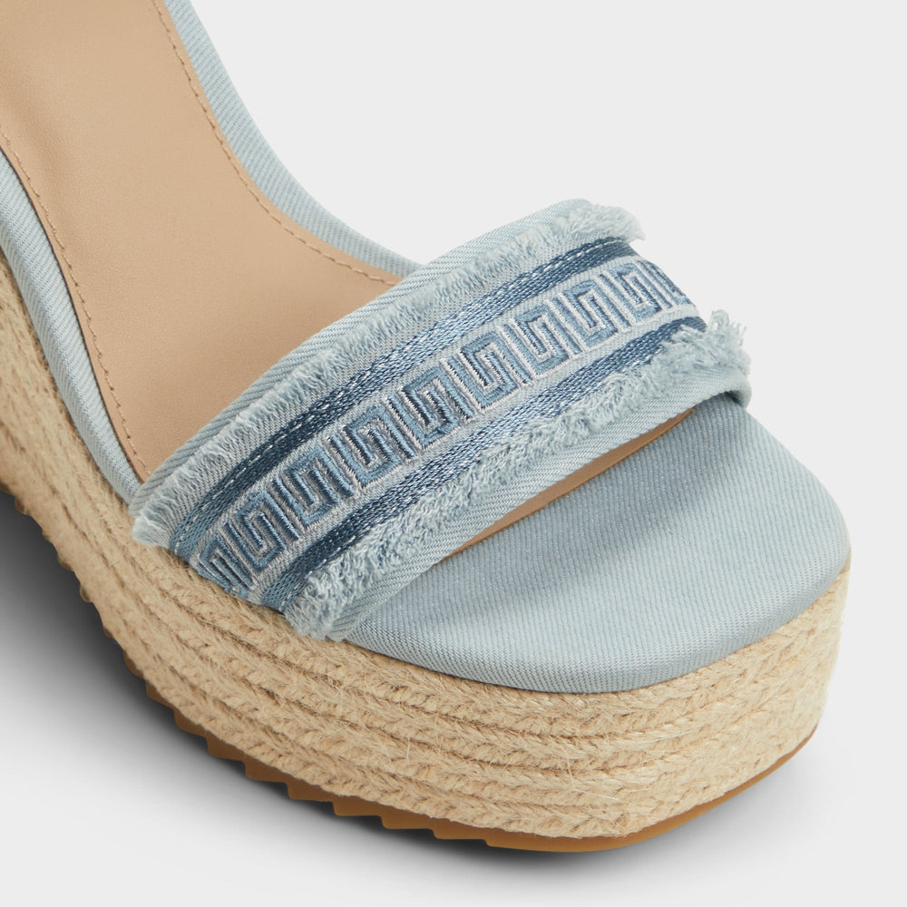 Aldo Aberitram Denim Women's Platform sandals - Wedge sandal Denim