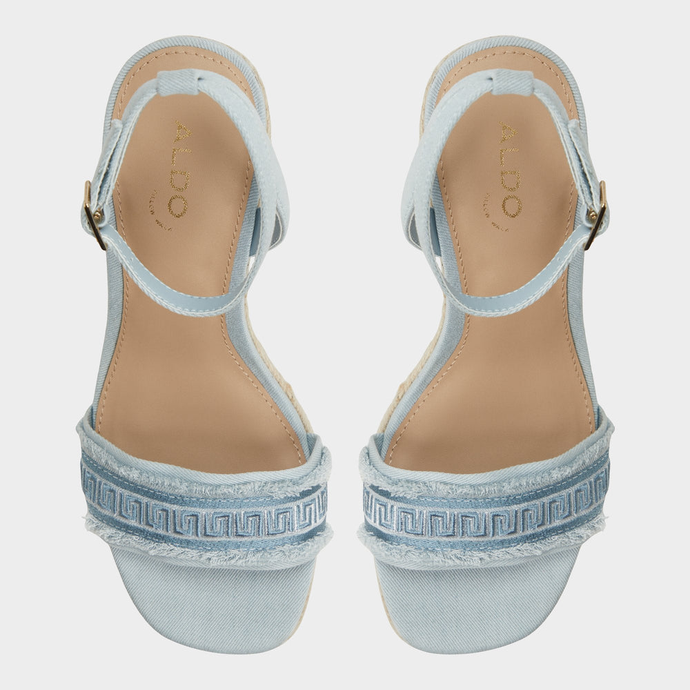 Aldo Aberitram Denim Women's Platform sandals - Wedge sandal Denim