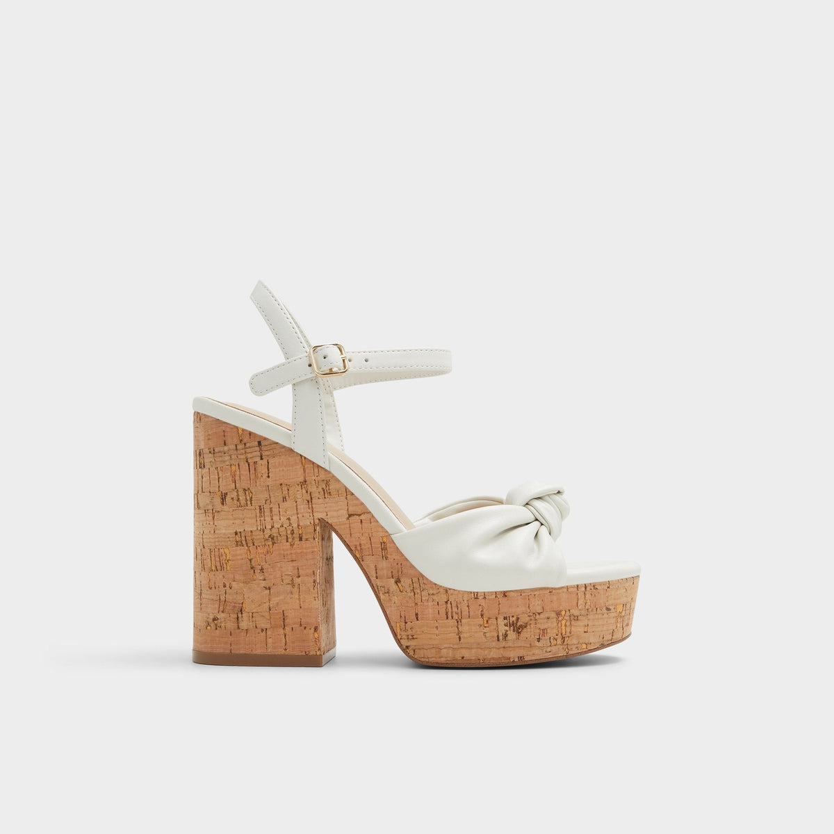 Aldo Ulialdan White/Bone Women's Platform sandals - Strappy heeled sandal, Platform White/Bone