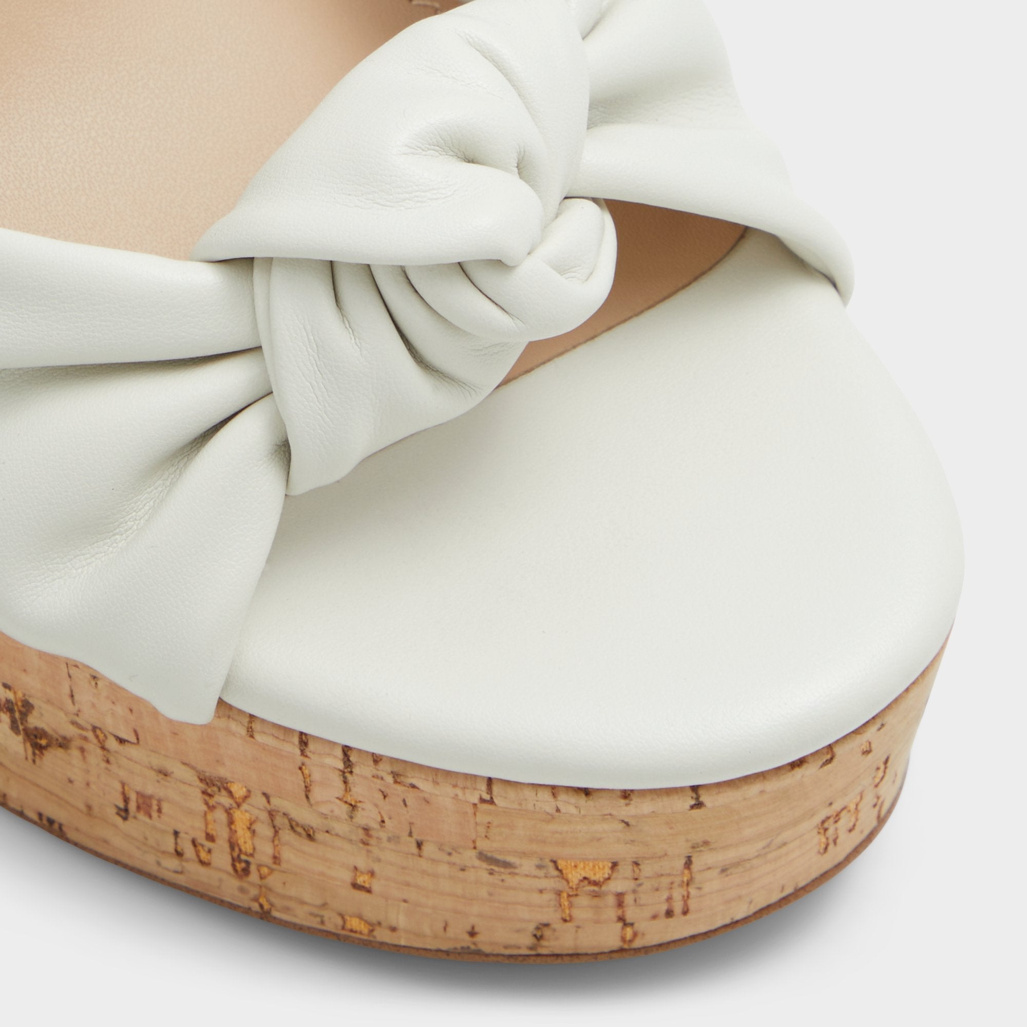 Aldo Ulialdan White/Bone Women's Platform sandals - Strappy heeled sandal, Platform White/Bone