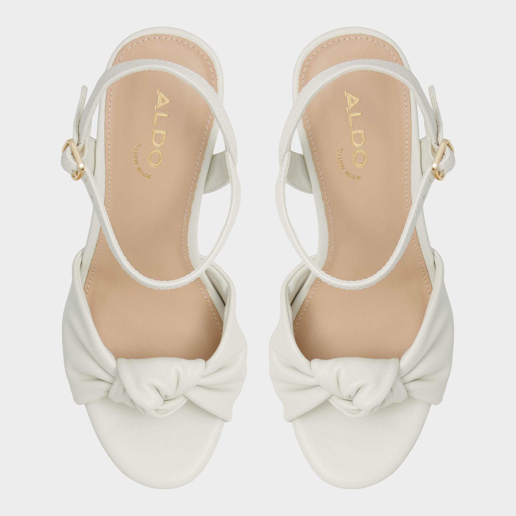 Aldo Ulialdan White/Bone Women's Platform sandals - Strappy heeled sandal, Platform White/Bone