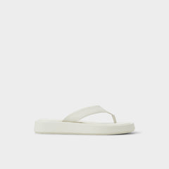 Aldo Grettle White/Bone Women's Flats - Flip flop, Flatform White/bone