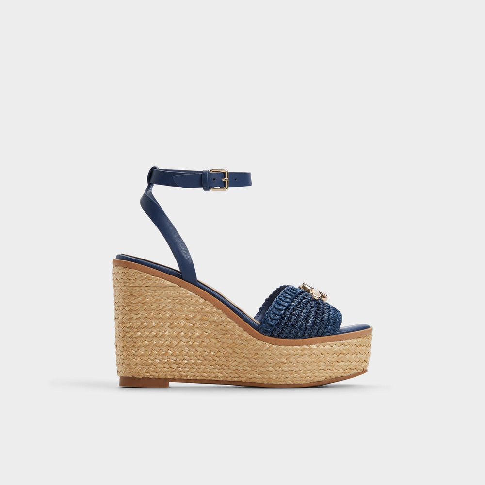 Aldo Ybylin Navy Women's Platform sandals - Wedge sandal Navy