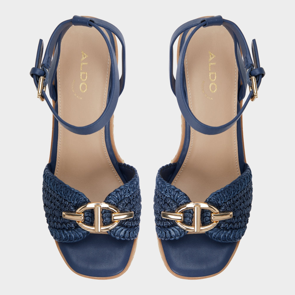 Aldo Ybylin Navy Women's Platform sandals - Wedge sandal Navy