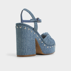 Aldo Ulialdan Blue Combo Women's Platform sandals - Strappy heeled sandal Blue Combo
