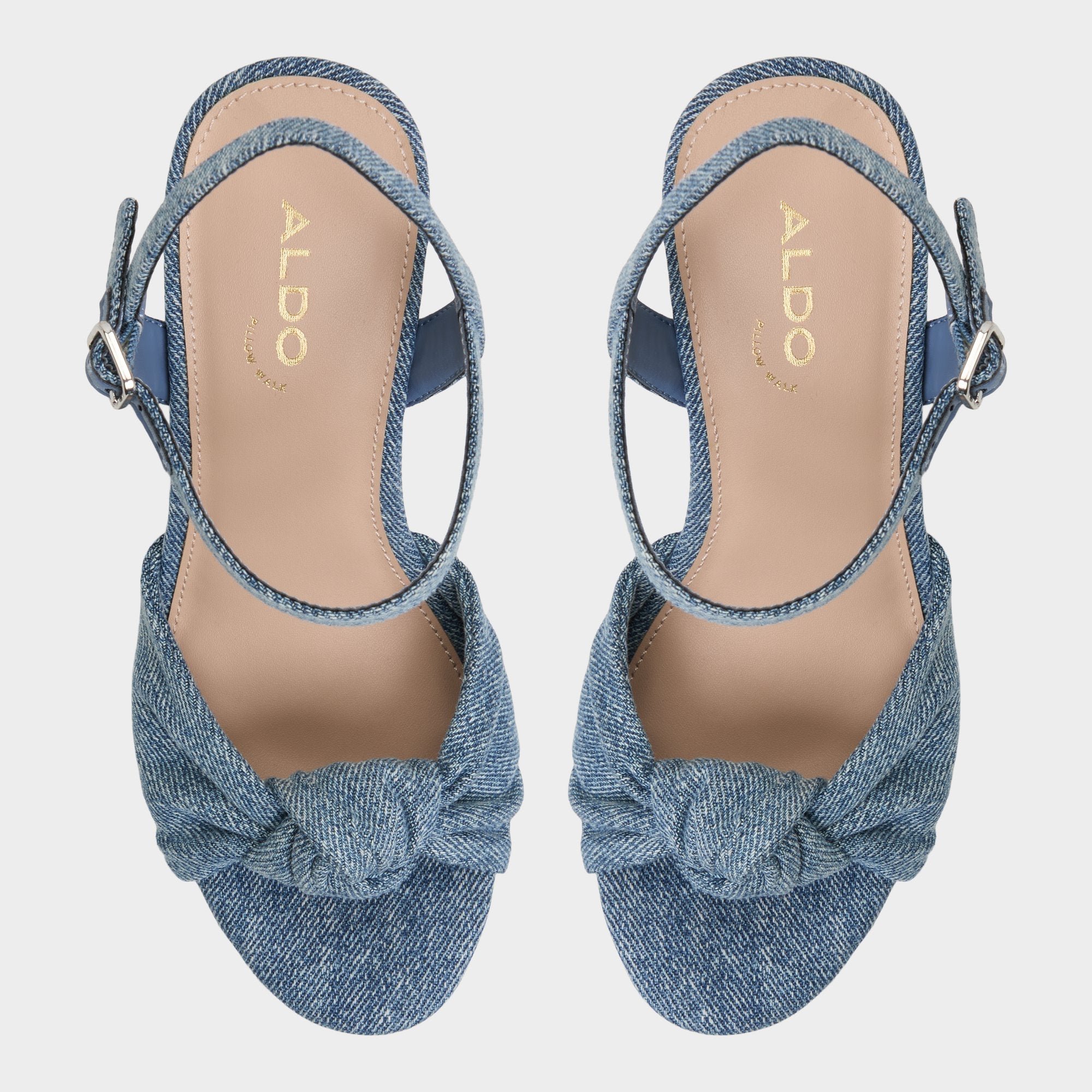 Aldo Ulialdan Blue Combo Women's Platform sandals - Strappy heeled sandal Blue Combo