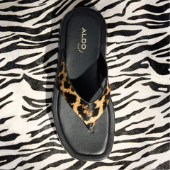 Aldo Grettle Brown Multi Women's Flats - Flip flop, Platform Brown Multi