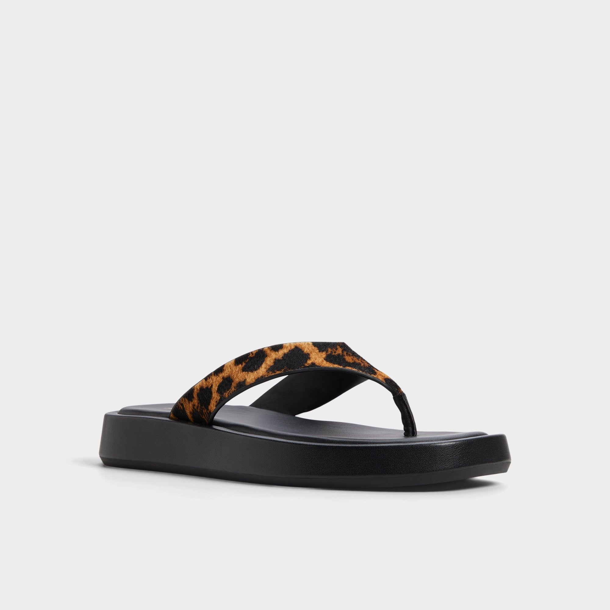 Aldo Grettle Brown Multi Women's Flats - Flip flop, Platform Brown Multi
