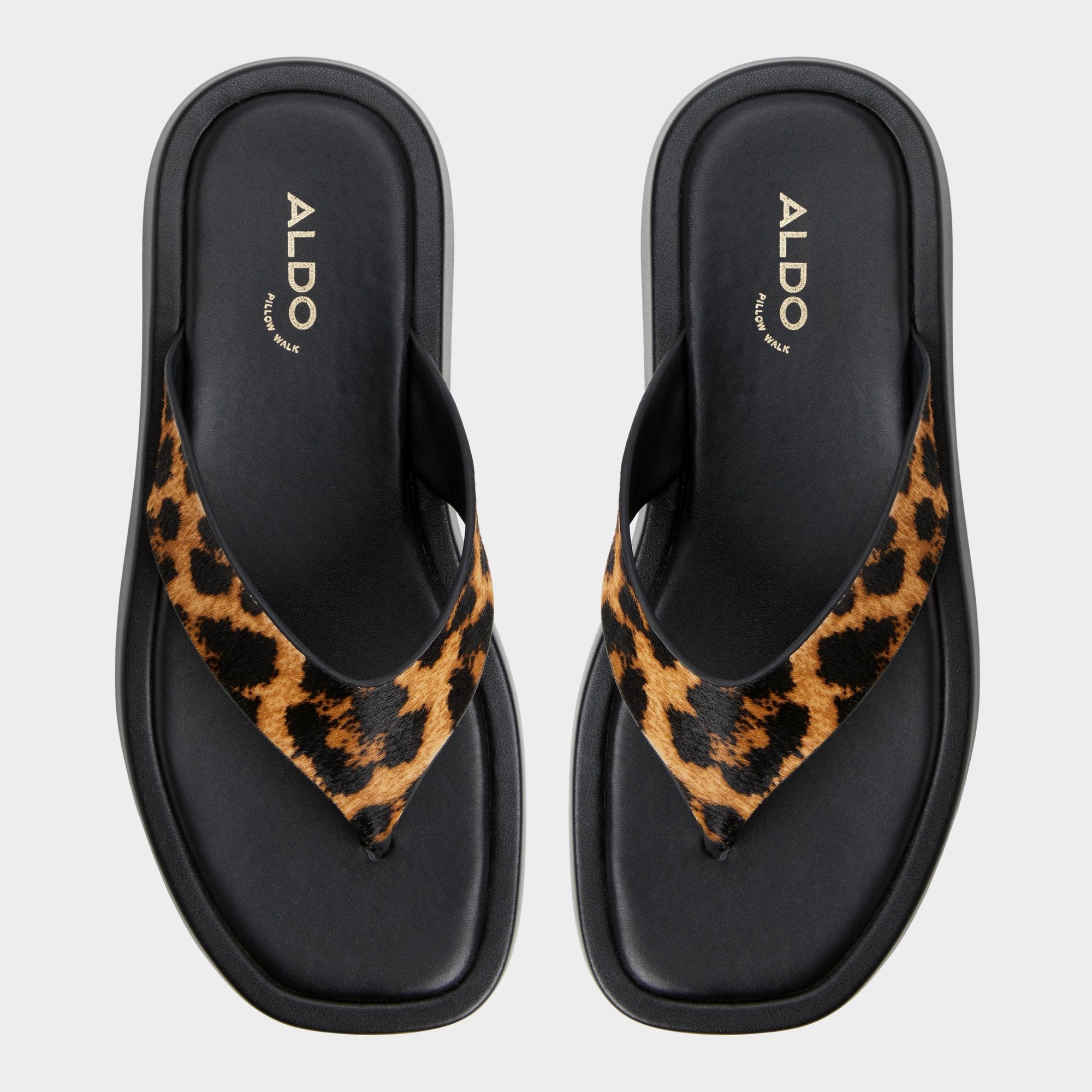 Aldo Grettle Brown Multi Women's Flats - Flip flop, Platform Brown Multi