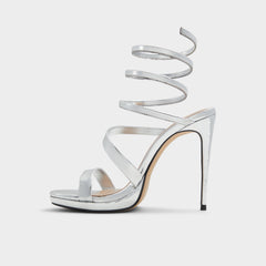 Aldo Katswirl in Silver - Strappy sandal, Stiletto platform Silver
