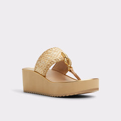 Aldo Penelopy Natural Women's Wedges - Wedge sandal, Wedge heel Natural