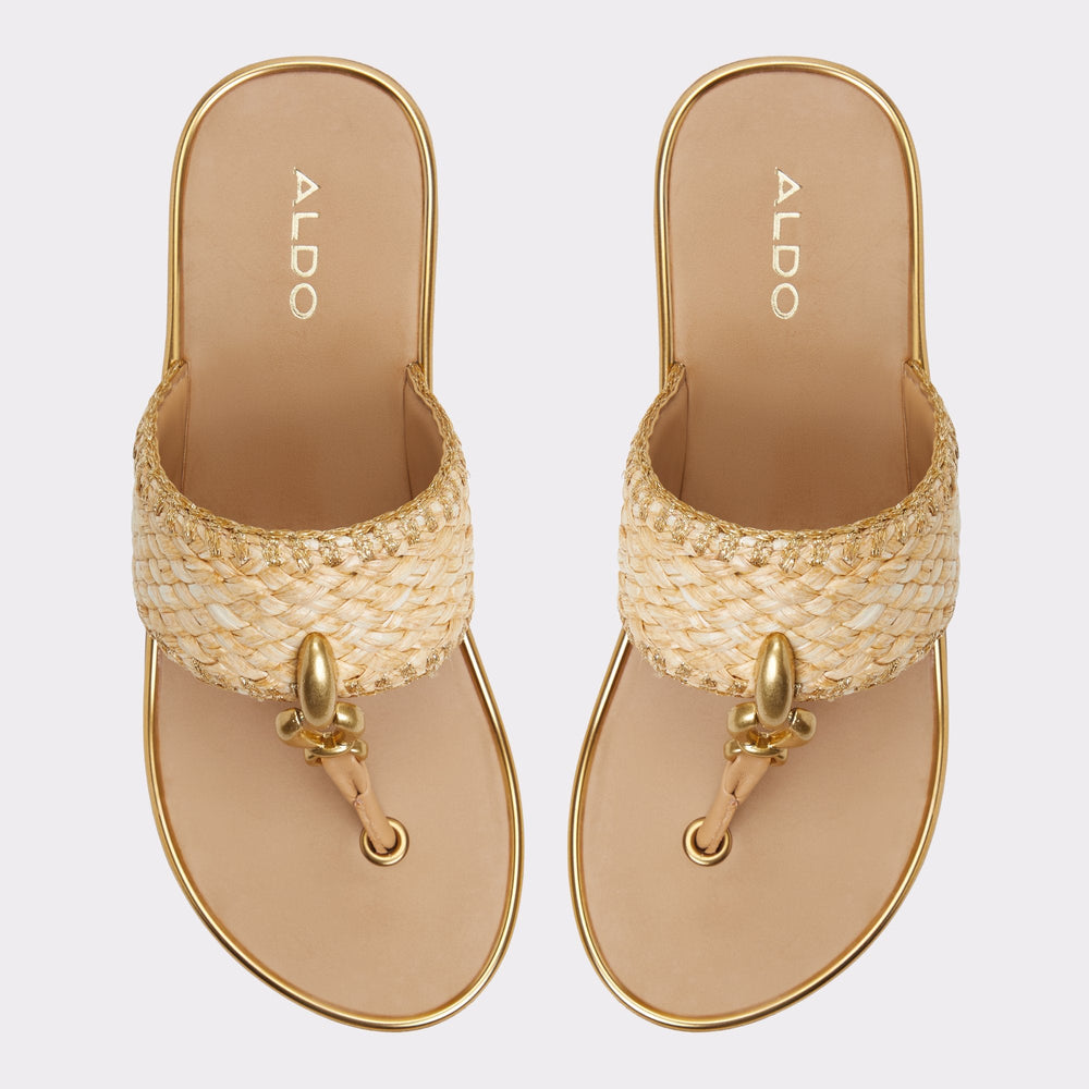 Aldo Penelopy Natural Women's Wedges - Wedge sandal, Wedge heel Natural