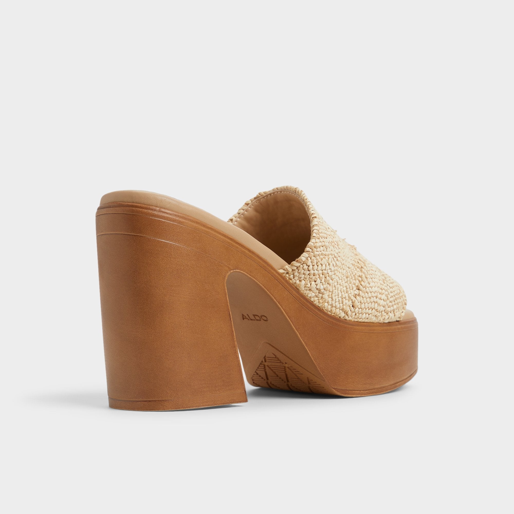 Aldo Maysee Natural Women's Platform sandals - Heeled mule, Platform Natural